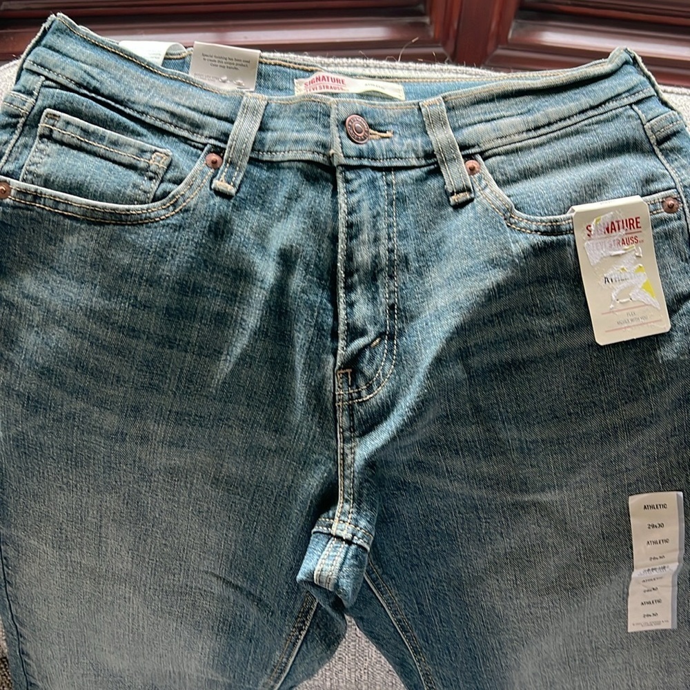 Levi Strauss Signature Mens Athletic Fit jeans - Picture 5 of 9